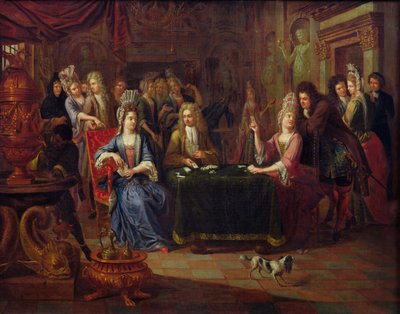 The Card Players, 1699 by P. Bergaigne
